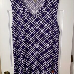 Pressbox Clemson Tigers Purple and White Women's Dress 2XL